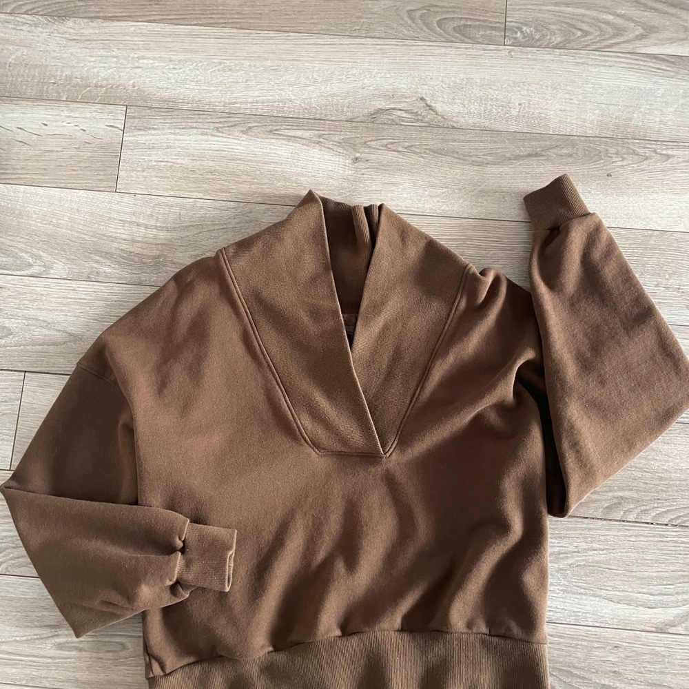 Point Brown Active Wear Top